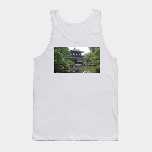 Silver Shrine Kyoto Japan Tank Top by PugDronePhotos